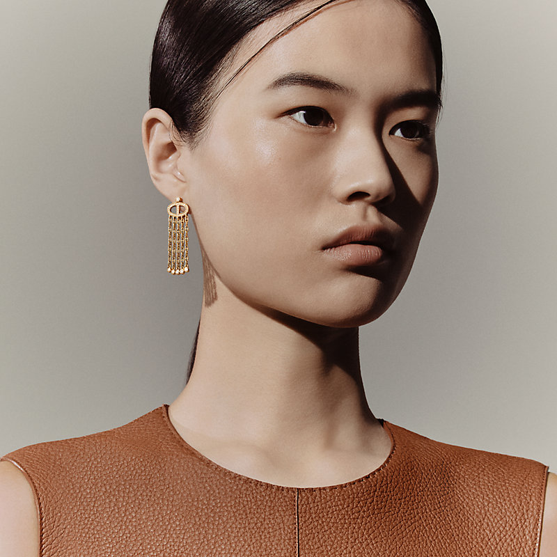 送料込*エルメス【シェーヌダンクルカリプソ】18Kシングルピアス 国内発送【シェーヌダンクル Calypso】HERMES シングルピアス 左